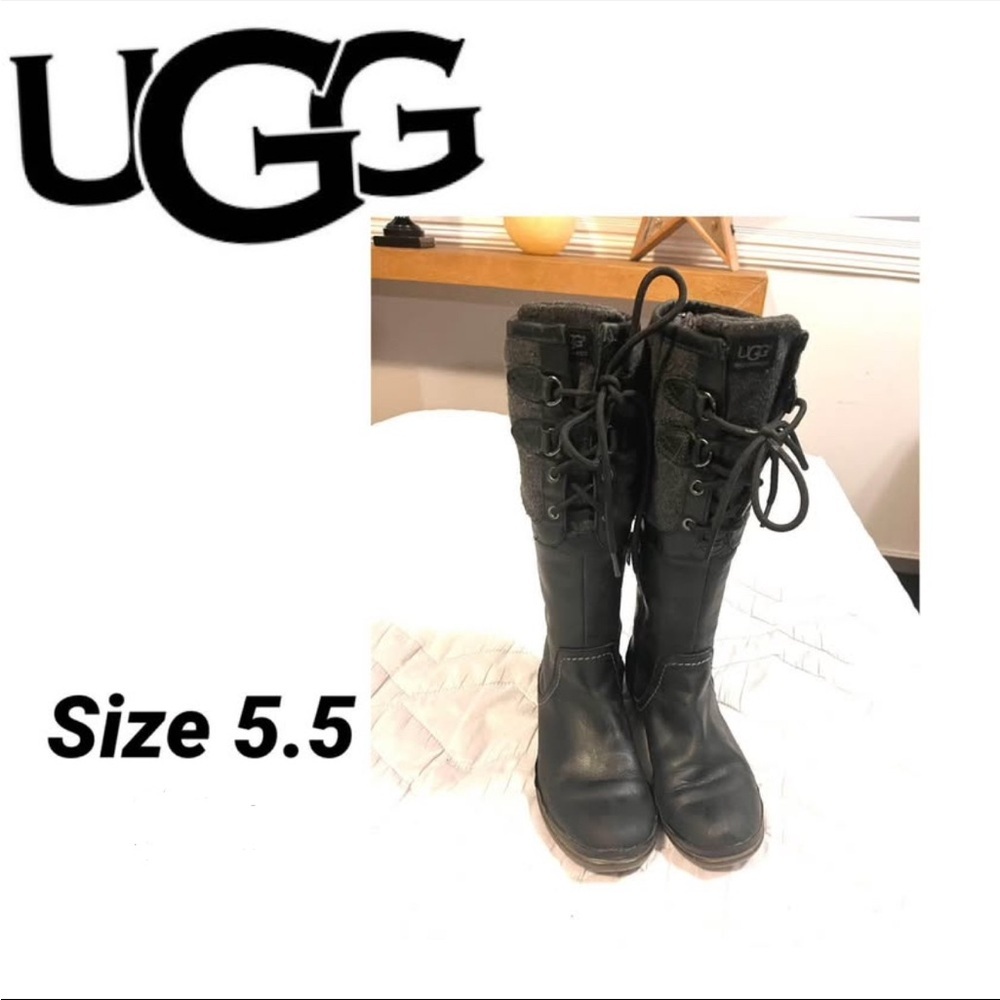 UGG leather winter boots size 5.5​